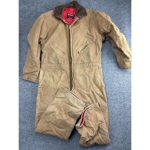 Vintage Walls Blizzard Pruf Coveralls Mens Large Brown Insulated Workwear 90s
